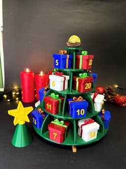 Christmas Tree Advent Calendar 3d model