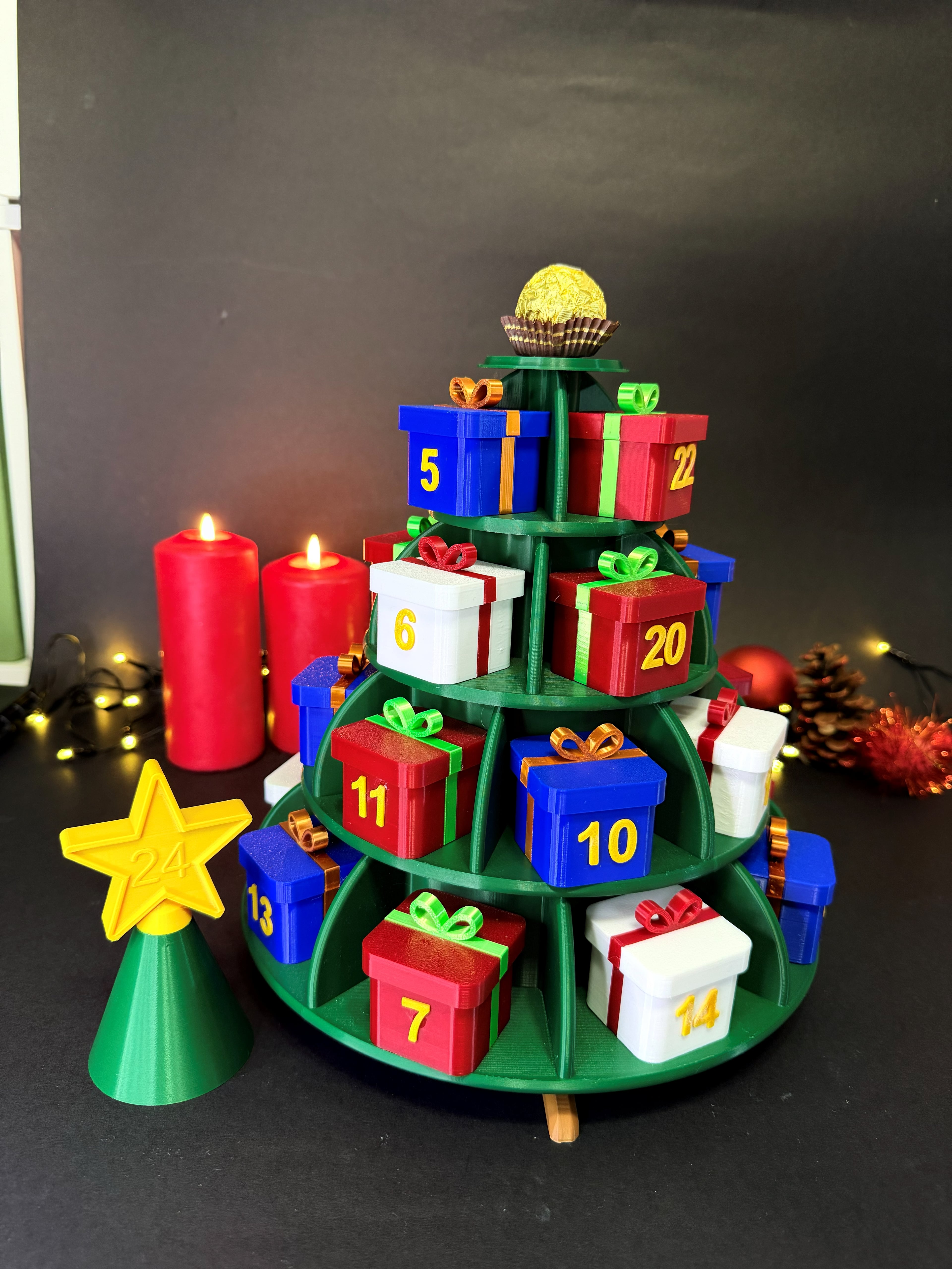 Christmas Tree Advent Calendar 3d model