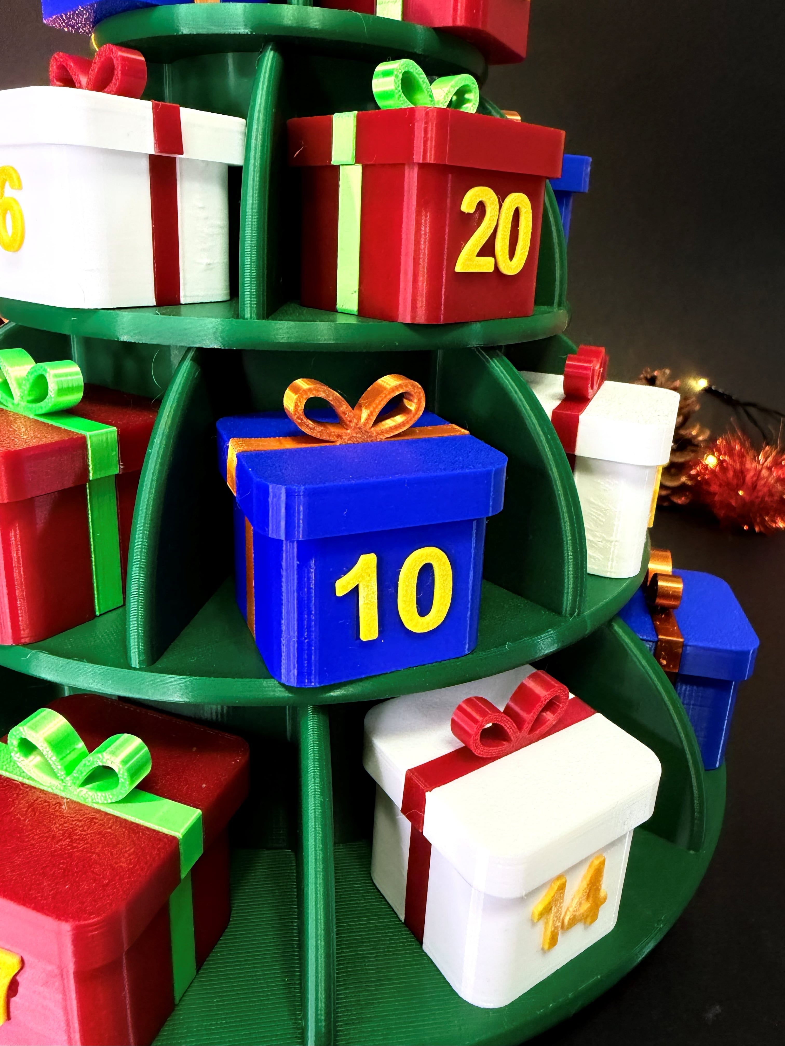 Christmas Tree Advent Calendar 3d model