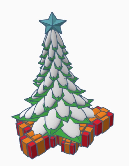 Seasonal Evergreen 3d model
