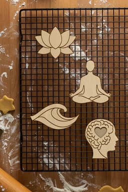 Yoga Cookie Cutter, Biscuit Cutter 3d model