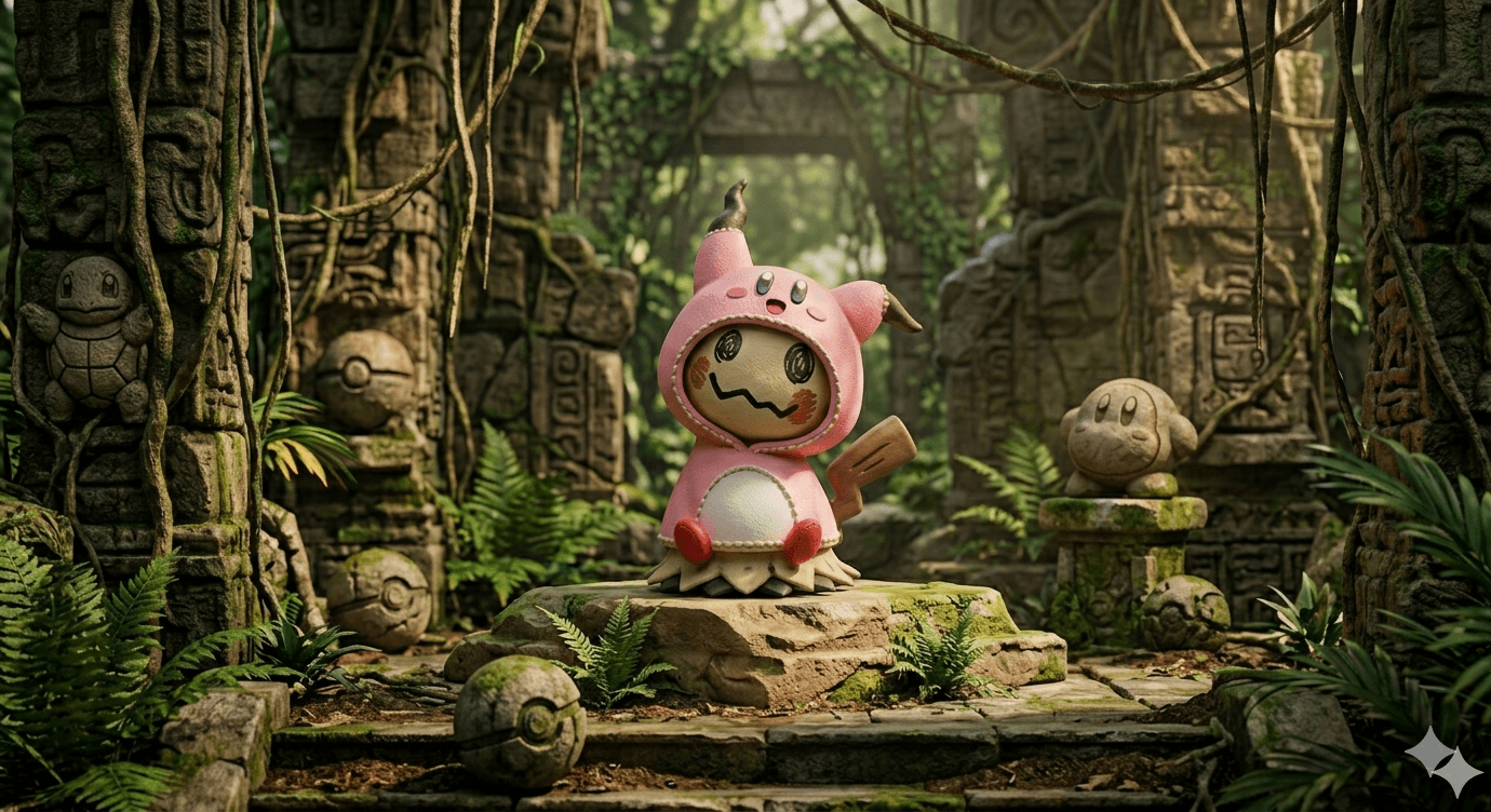 mimikyu kirby 3d model