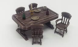 Rustic Tavern Table 3d model