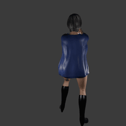 Sexy Spy Woman v2 3d model