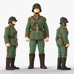 Male Toy Soldier 3d model