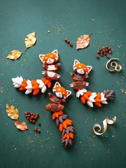 Cute Flexi Baby Red Panda Toy / Keychain - FREE 3d model