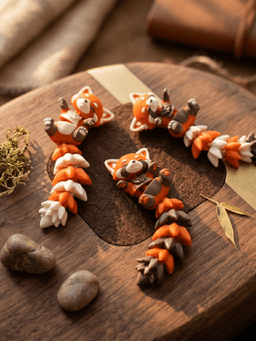 Cute Flexi Baby Red Panda Toy / Keychain - FREE 3d model