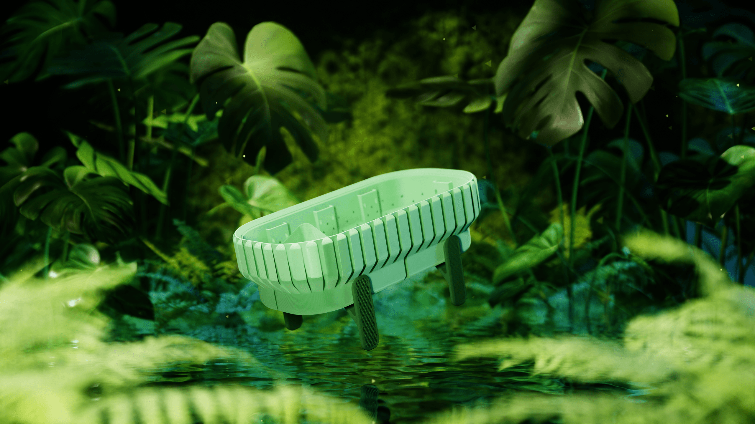 Plant Pot - Ripple DS 3d model