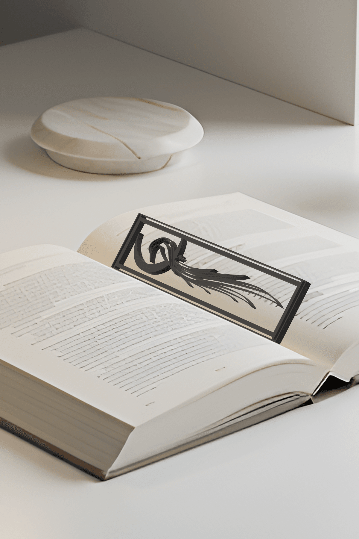 Moon And Bird Bookmark, Creativity Bookmark, Gift Idea 3d model