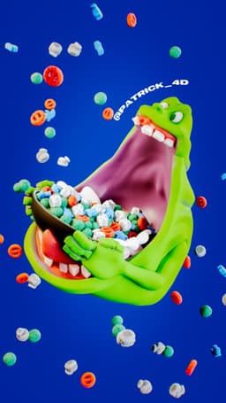 Slimer Halloween Candy Bowl 3d model