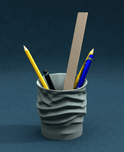 Crinkle Pot 3d model