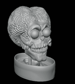 MARTIAN SCULPTURE - HEADPHONES HOLDER -SEVERAL VARIATIONS 3d model