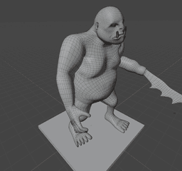 Sword armed Orc 3d model