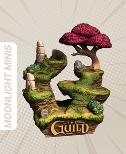 The Guild Diorama Display Tree Pedestal 3d model