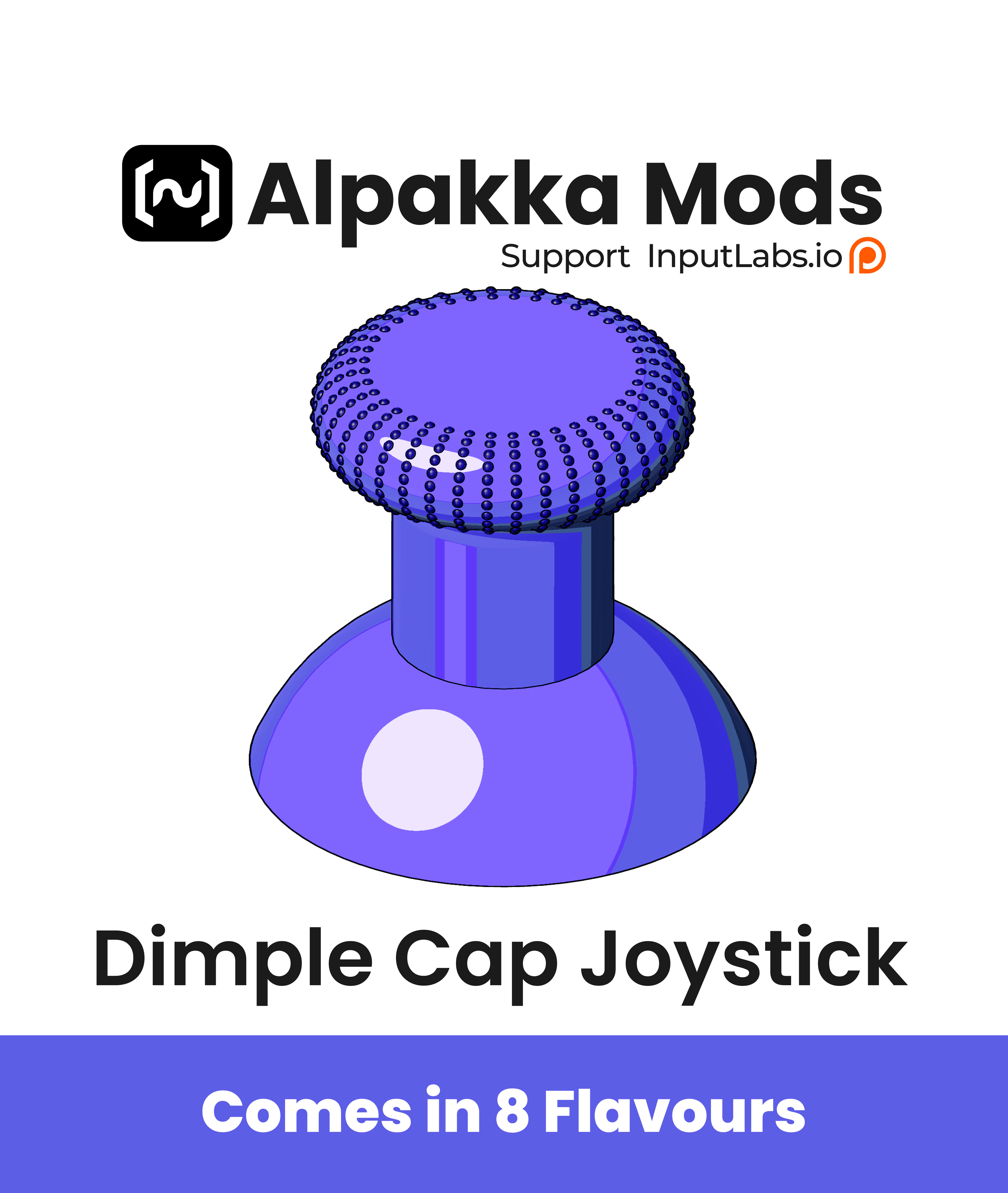 Alpakka Dimpled Thumbstick Variant 3d model