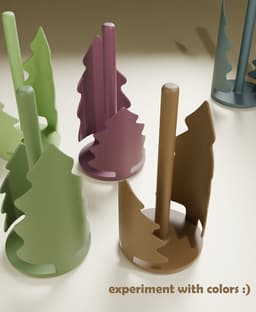 Christmas Paper Towel Holder 3d model