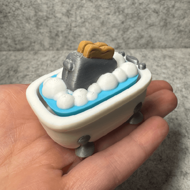 Toaster Bath Clicker 3d model