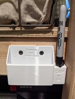 Label and Sharpie Holder 3d model