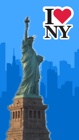 New York HueForge Postcard 3d model