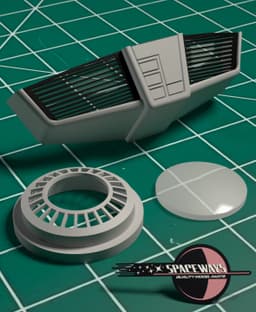 1/350 Refit Impulse Engine Replacement Set 3d model