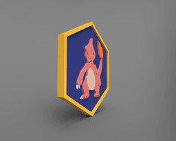 Charmeleon Pokemon PokeCoin 3mf 3d model