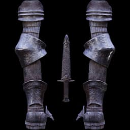 SOUL OF CINDER Arm Gauntlets Armor STL Fan Art Model 3d model