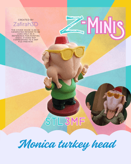 MONICA TURKEY HEAD Z-MINI 3d model