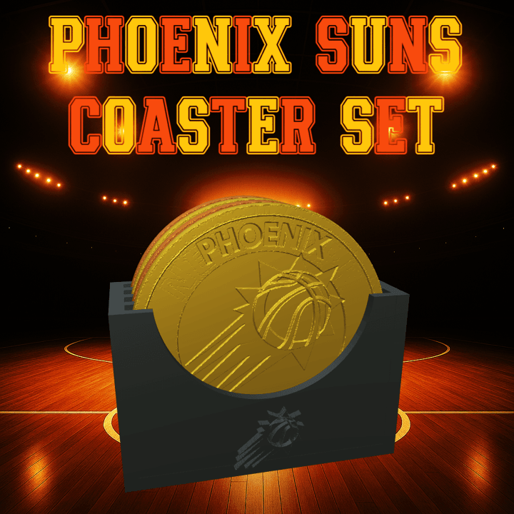Phoenix Suns Coaster Set (NBA) 3d model