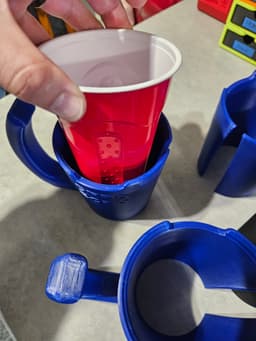 Red Solo Party Cup Handle For Graduation 2024 3d model