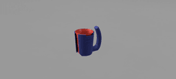 Red Solo Party Cup Handle For Graduation 2024 3d model