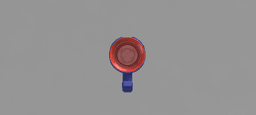 Red Solo Party Cup Handle For Graduation 2024 3d model