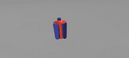 Red Solo Party Cup Handle For Graduation 2024 3d model