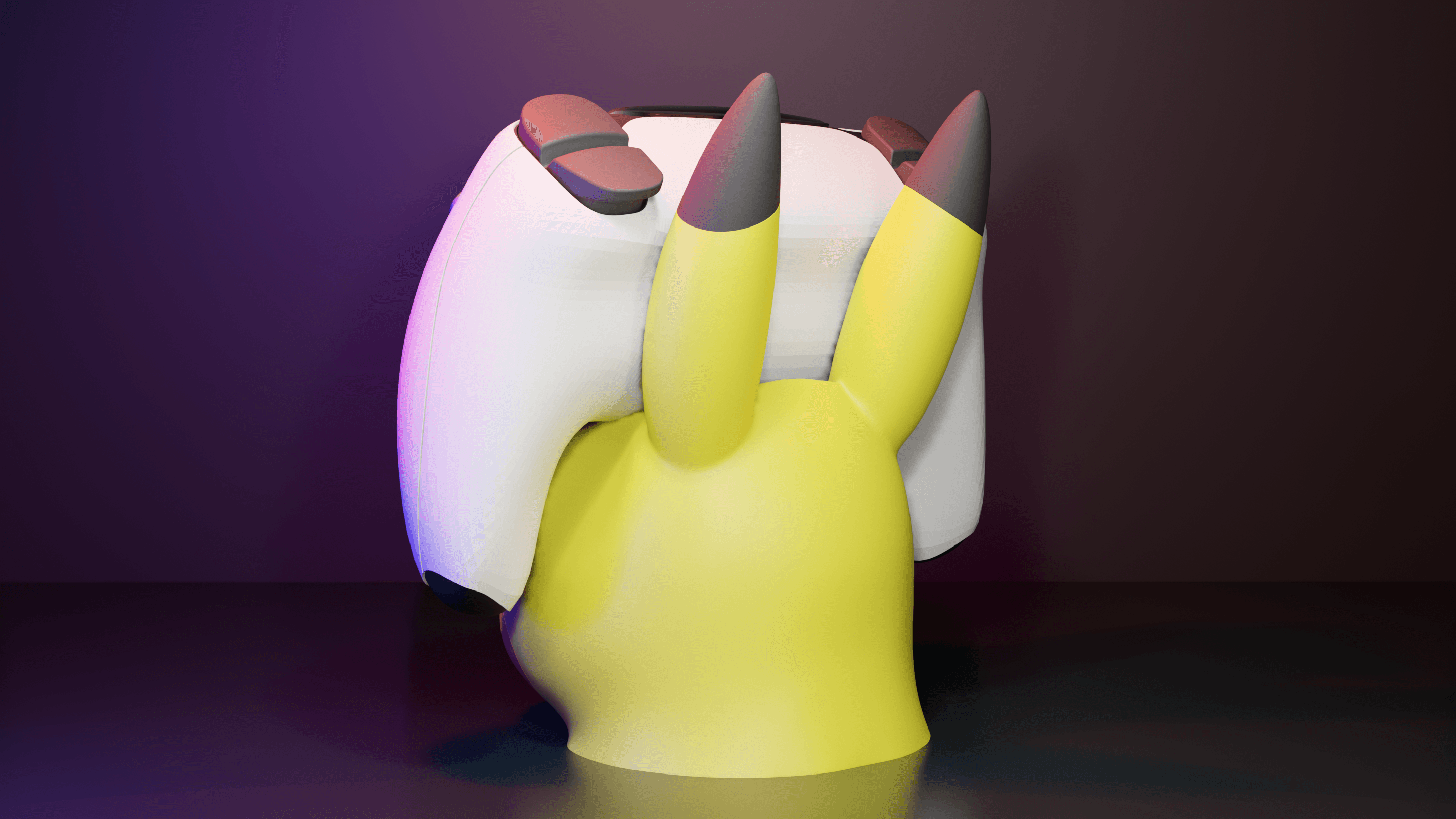 Pikachu Controller Holder 3d model
