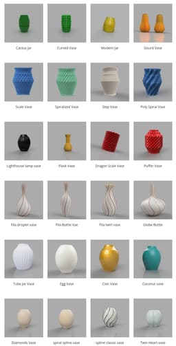 Mega 100 Vase Pack 3d model