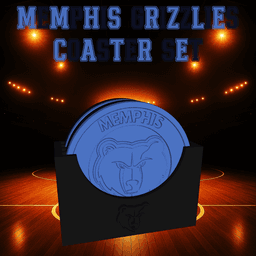 Memphis Grizzlies Coaster Set (NBA) 3d model