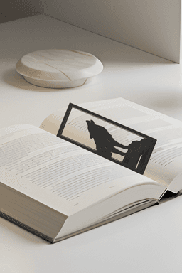 Wolf Bookmark, Gift Idea 3d model