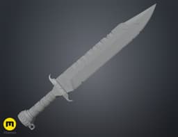 Combat Knife - Salvation of Bakka 3d model