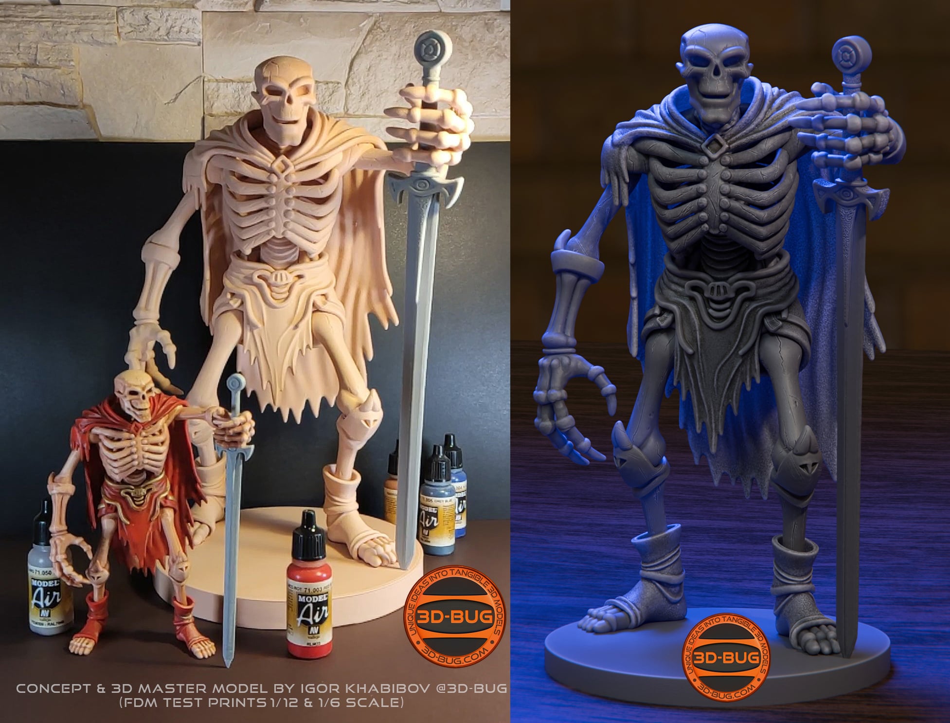 Skeleton Warrior Collectible 3d model