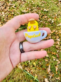 Sleepy Psyduck keychain and Clicker 3d model
