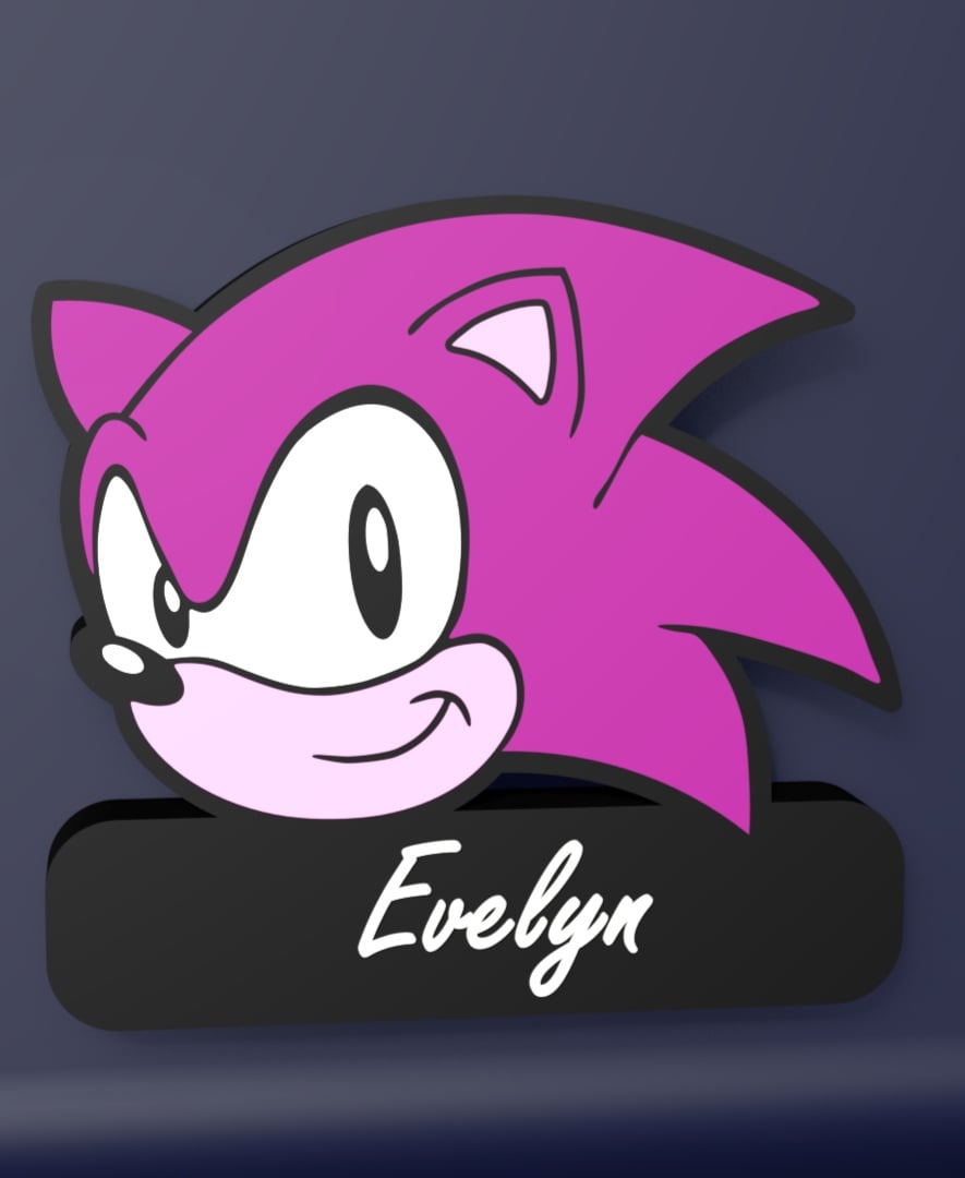 Sonic the Hedgehog - LED Strip compatible 3d model