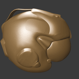 Sci-Fi Flight Helmet 3d model