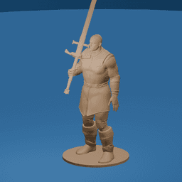 Warrior Based on Minsc v2.0 3d model