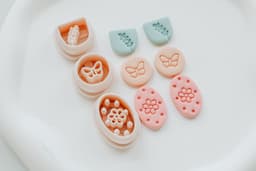 Spring Girly Trio 3 Piece Trending Clay Cutter Set 3d model