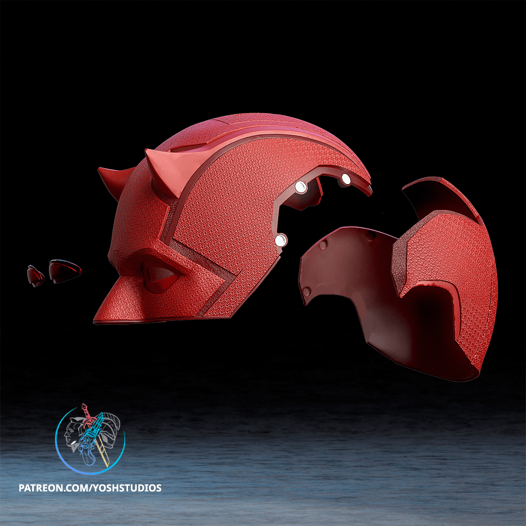 Daredevil Born Again Helmet 3D Printer File STL 3d model