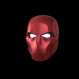 Red Hood Helmet From Teen Titans 3d model