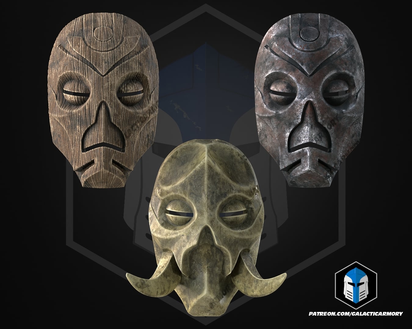 Skyrim Dragon Priest Masks - 3D Print Files 3d model