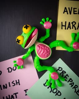 Dissected Frog - Fridge Magnet 3d model