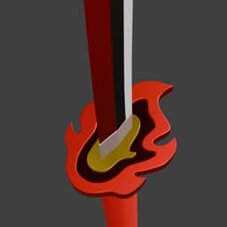 Tanjiro's Sword Demon Slayer Infinity Castle 3d model