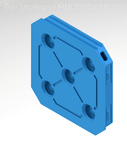 Small Threads - Square Plate Snap 3d model