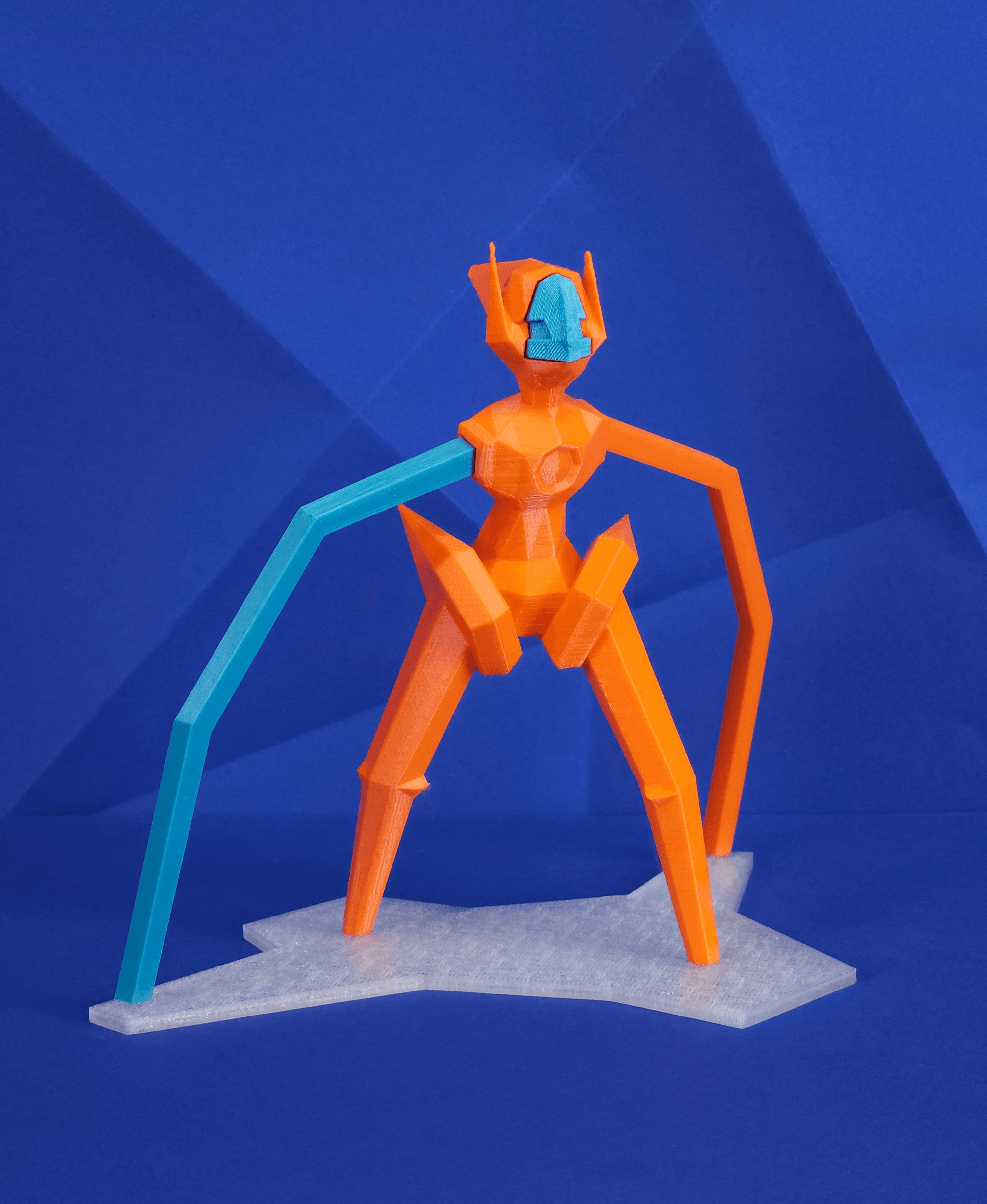Deoxys Speed Low Poly Pokemon 3d model